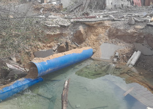 انهيار كامل للبنية التحتية في عبسان الجديدة